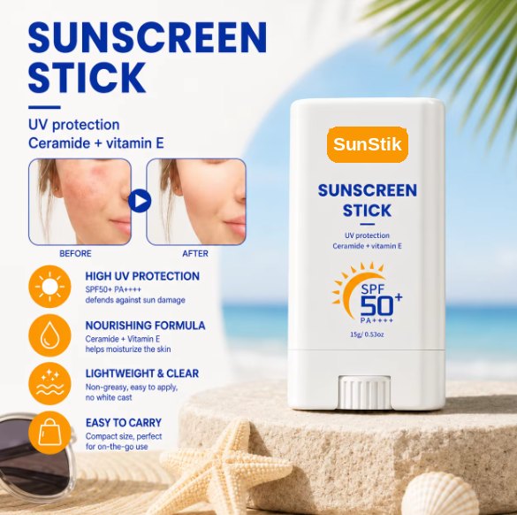 SunStik Mineral Sunscreen Stick SPF 50+